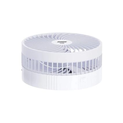 JOHNSON - Nabíjací stolový ventilátor GIRAFFA 5W/3,7V 1200 mAh priemer 20 cm biela