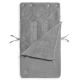 Jollein - Vak do autosedačky fleece BASIC KNIT 42x82 cm Stone Grey