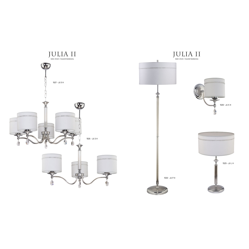Jupiter 1530 - JU P H - Stojacia lampa JULIA II E27/60W