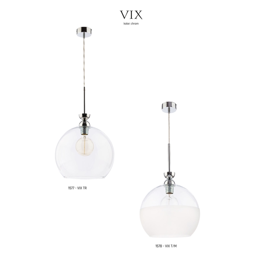 Jupiter 1578 - VIX T/M - Závesné svietidlo VIX E27/60W