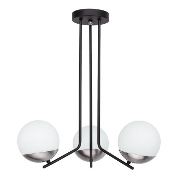 Jupiter 1723 - Luster na tyči SANTA 3xE14/40W/230V lesklý chróm