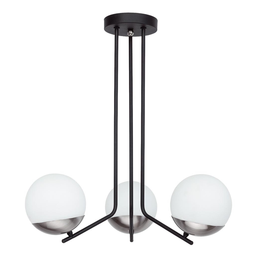 Jupiter 1723 - Luster na tyči SANTA 3xE14/40W/230V lesklý chróm