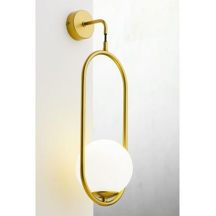 Jupiter 2043 - Nástenná lampa IGON 1xE14/40W/230V zlatá