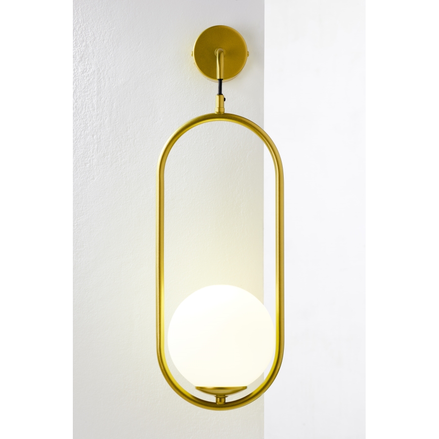 Jupiter 2043 - Nástenná lampa IGON 1xE14/40W/230V zlatá