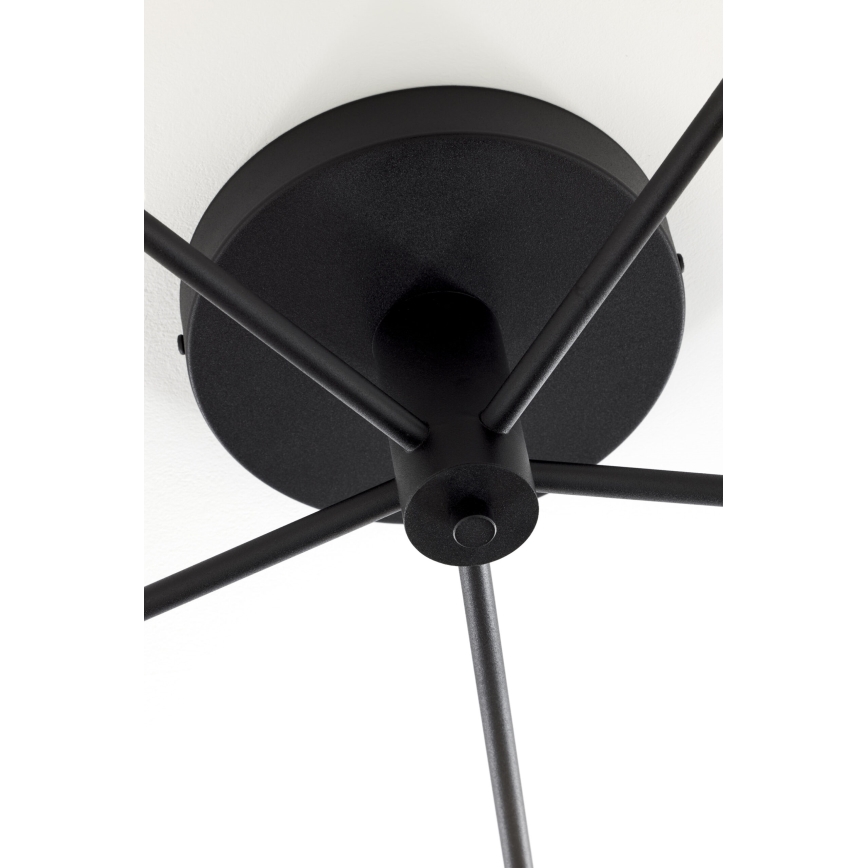 Jupiter 2048 - Prisadený luster PRATO 5xG9/14W/230V čierna/dýmovo sivá