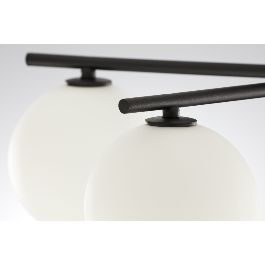 Jupiter 2049 - Prisadený luster PRATO 5xG9/14W/230V čierna/biela