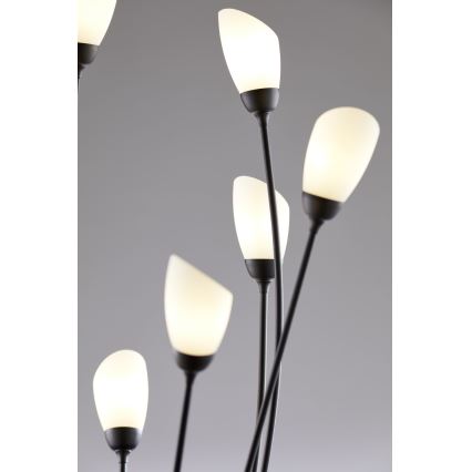 Jupiter 2058 - Stojacia lampa GLORIOSA 9xG9/14W/230V čierna