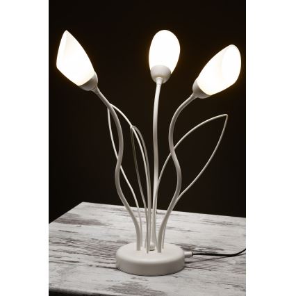Jupiter 2060 - Stolná lampa GLORIOSA 3xG9/14W/230V krémová