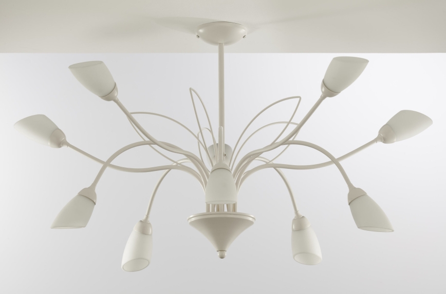 Jupiter 2061 - Luster na tyči GLORIOSA 10xG9/14W/230V krémová