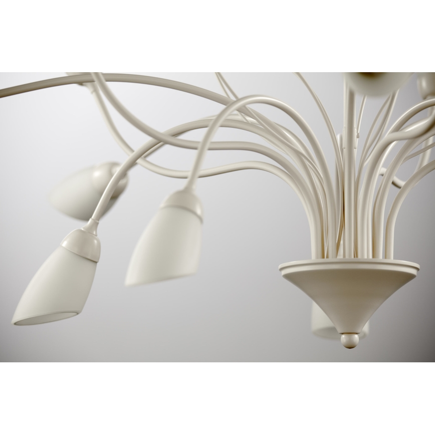 Jupiter 2061 - Luster na tyči GLORIOSA 10xG9/14W/230V krémová