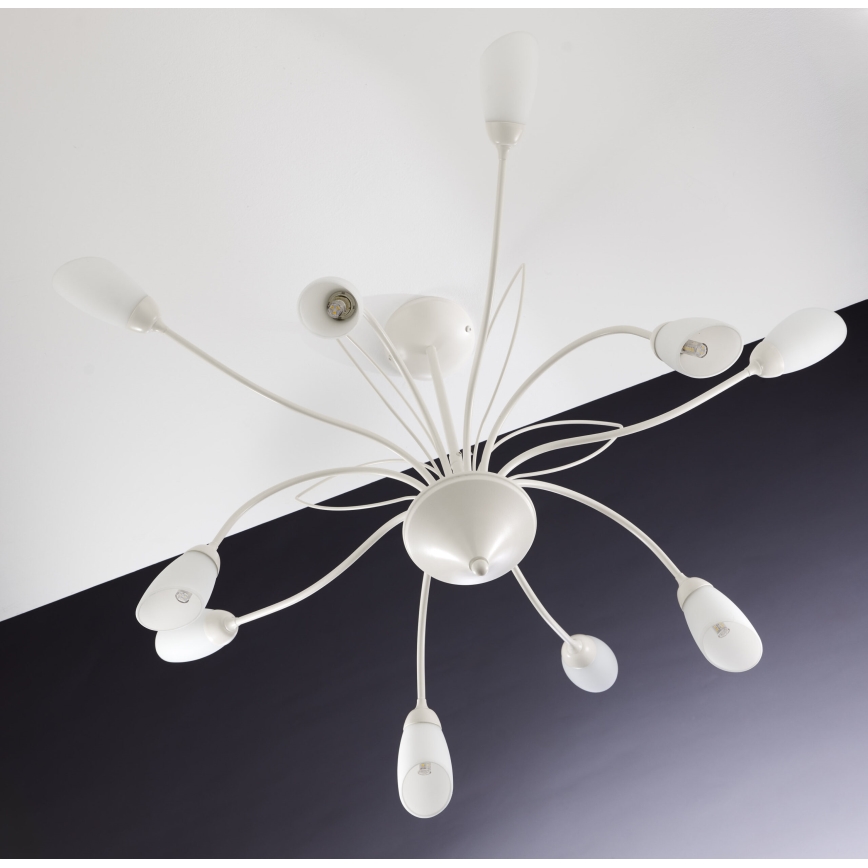 Jupiter 2061 - Luster na tyči GLORIOSA 10xG9/14W/230V krémová