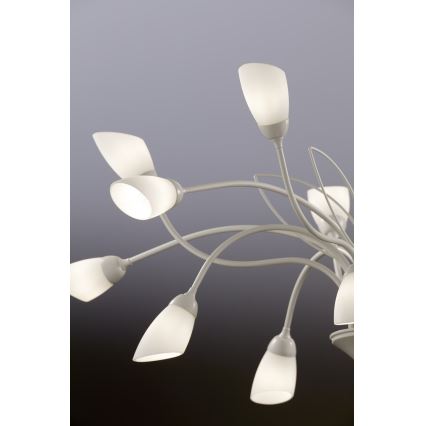 Jupiter 2062 - Luster na reťazi GLORIOSA 15xG9/14W/230V krémový