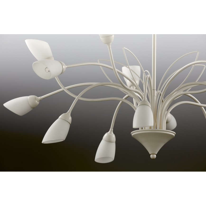 Jupiter 2062 - Luster na reťazi GLORIOSA 15xG9/14W/230V krémový