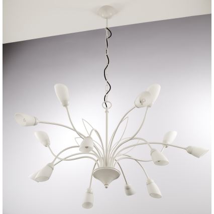 Jupiter 2062 - Luster na reťazi GLORIOSA 15xG9/14W/230V krémový