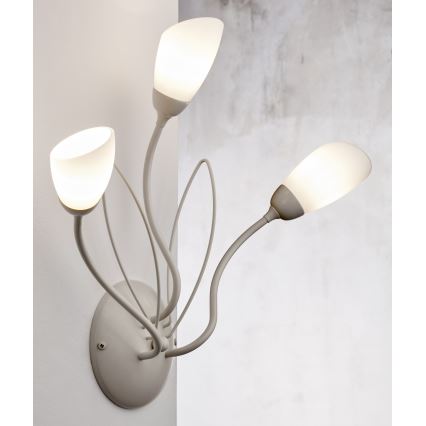 Jupiter 2064 - Nástenné svietidlo GLORIOSA 3xG9/14W/230V krémové