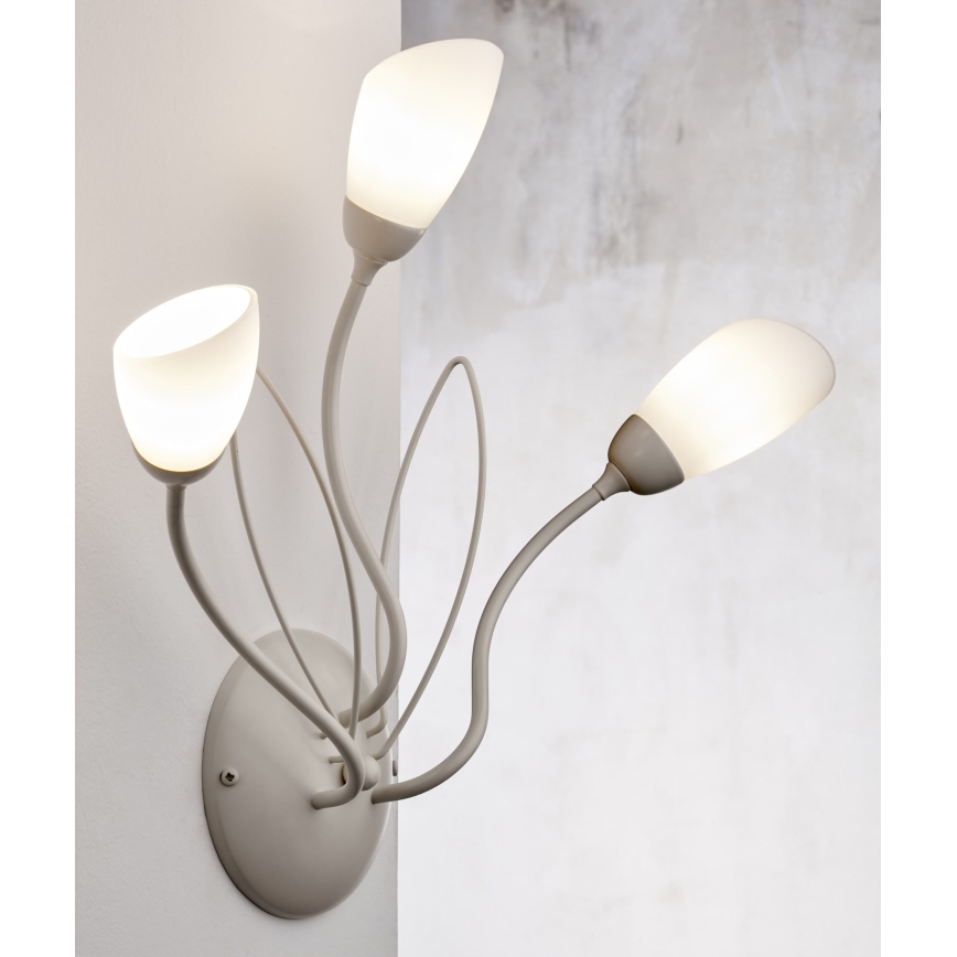 Jupiter 2064 - Nástenné svietidlo GLORIOSA 3xG9/14W/230V krémové