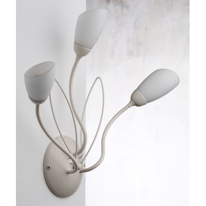 Jupiter 2064 - Nástenné svietidlo GLORIOSA 3xG9/14W/230V krémové