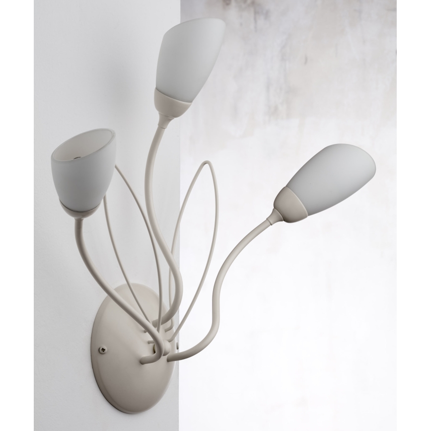 Jupiter 2064 - Nástenné svietidlo GLORIOSA 3xG9/14W/230V krémové