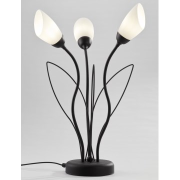 Jupiter 2065 - Stolová lampa GLORIOSA 3xG9/14W/230V čierna