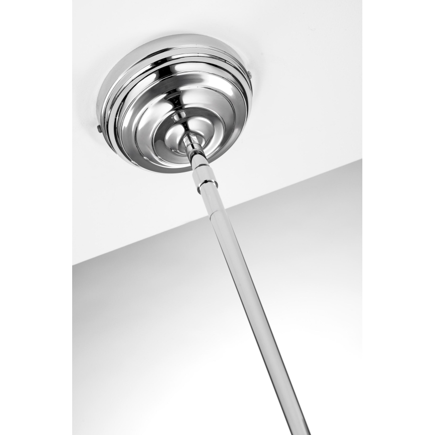 Jupiter 2071 - Luster na tyči PLATINO 1xE27/15W/230V zelená/lesklý chróm