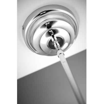 Jupiter 2072 - Luster na tyči PLATINO 3xE27/15W/230V zelená/lesklý chróm