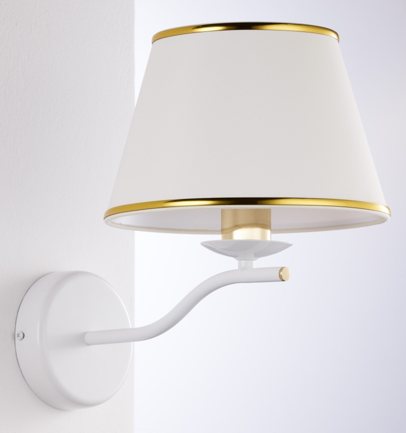 Jupiter 2086 - Nástenné svietidlo SAMBA 1xE27/15W/230V biela/zlatá