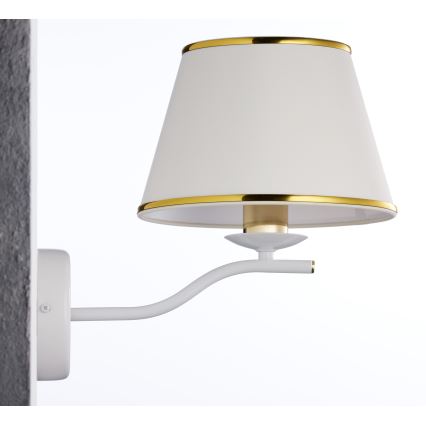 Jupiter 2086 - Nástenné svietidlo SAMBA 1xE27/15W/230V biela/zlatá