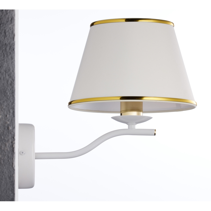 Jupiter 2086 - Nástenné svietidlo SAMBA 1xE27/15W/230V biela/zlatá