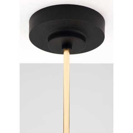 Jupiter 2087 - Luster na tyči RAMIREZ 3xE27/15W/230V zlatá/čierna