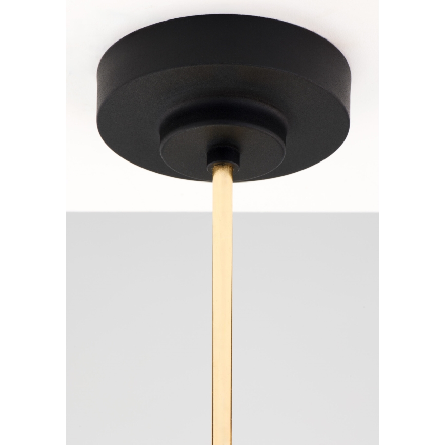 Jupiter 2088 - Luster na tyči RAMIREZ 5xE27/15W/230V zlatá/čierna