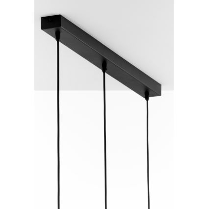 Jupiter 2092 - Luster na lanku CORTINA 3xE27/15W/230V zlatá/čierna