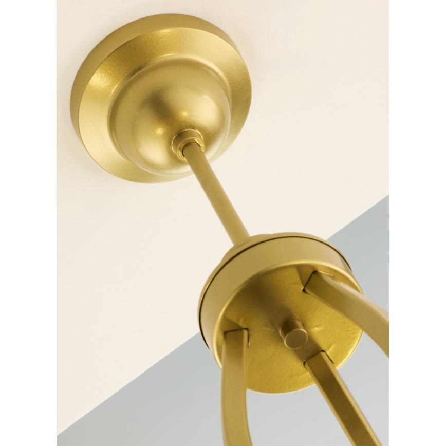 Jupiter 2113 - Luster na tyči KASZMIR 3xE27/15W/230V modrá/zlatá