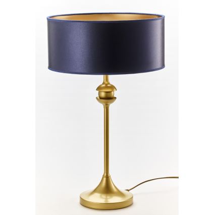 Jupiter 2116 - Stolná lampa KASZMIR 1xE27/15W/230V modrá/zlatá