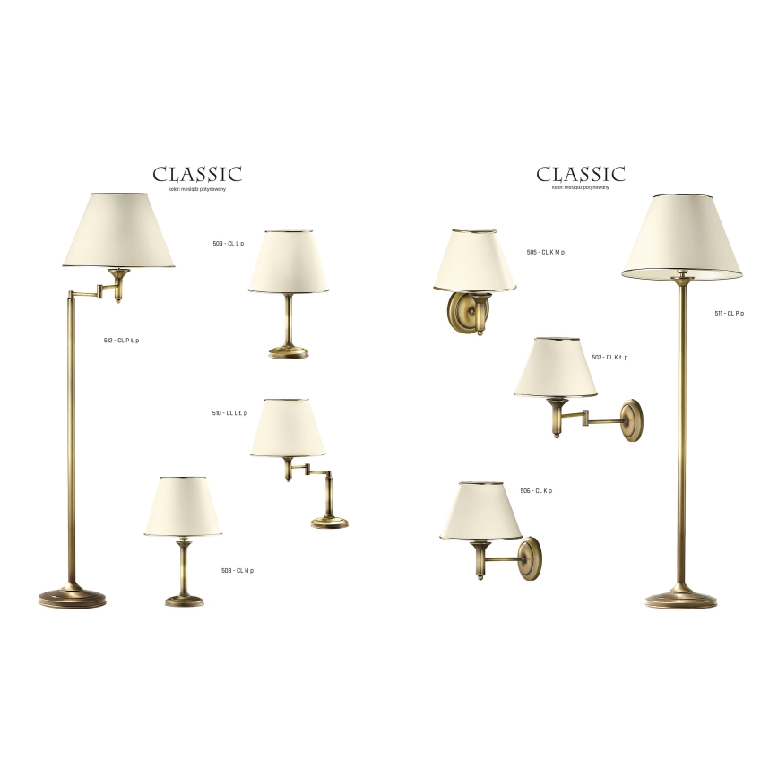 Jupiter 511 - CL P p - Lampa stojacie CLASSIC 1xE27/60W/230V