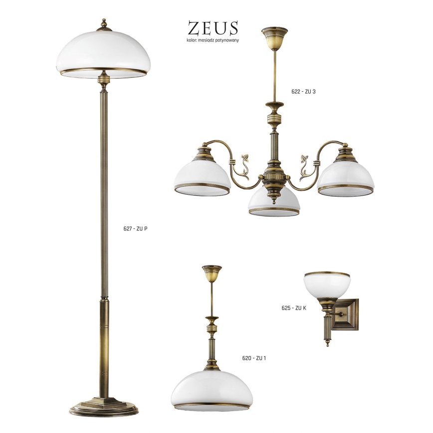 Jupiter 627 - ZU P - Lampa stojacia ZEUS 2xE27/60W/230V
