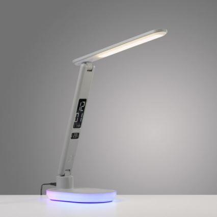 JUST LIGHT. 11018-16 - LED RGBW Stmievateľná dotyková stolná lampa s bezdrôtovým nabíjaním TINA LED/4W/230V biela