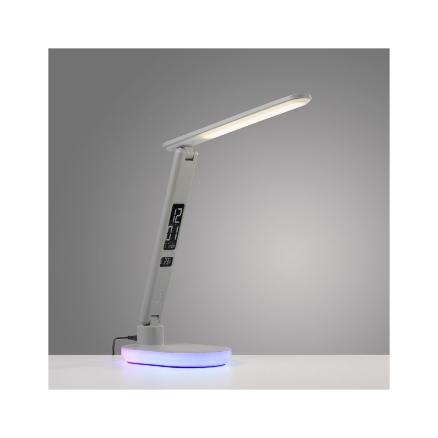 JUST LIGHT. 11018-16 - LED RGBW Stmievateľná dotyková stolná lampa s bezdrôtovým nabíjaním TINA LED/4W/230V biela