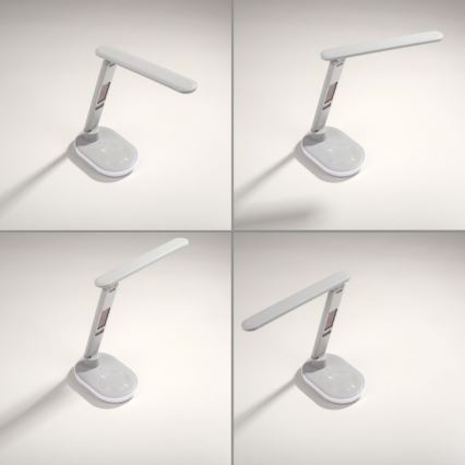 JUST LIGHT. 11018-16 - LED RGBW Stmievateľná dotyková stolná lampa s bezdrôtovým nabíjaním TINA LED/4W/230V biela