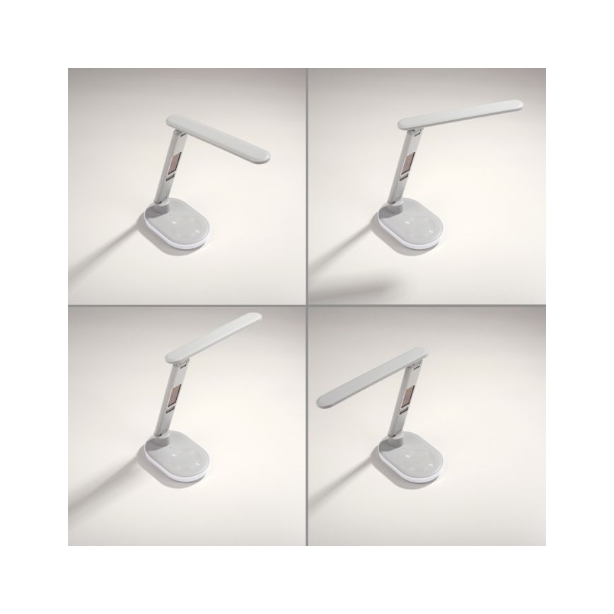 JUST LIGHT. 11018-16 - LED RGBW Stmievateľná dotyková stolná lampa s bezdrôtovým nabíjaním TINA LED/4W/230V biela
