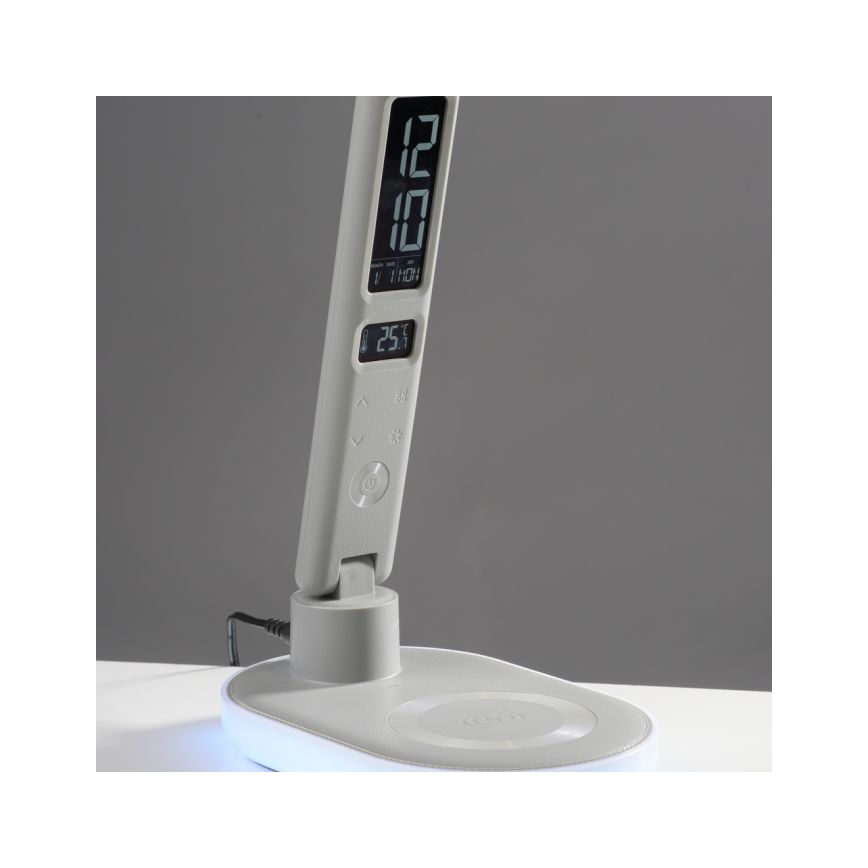 JUST LIGHT. 11018-16 - LED RGBW Stmievateľná dotyková stolná lampa s bezdrôtovým nabíjaním TINA LED/4W/230V biela