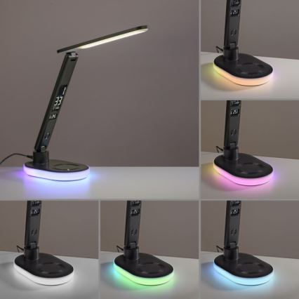JUST LIGHT. 11018-18 - LED RGBW LED Stmievateľná dotyková stolná lampa s bezdrôtovým nabíjaním TINA LED/4W/230V