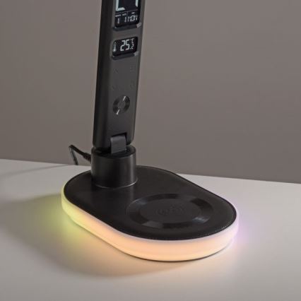 JUST LIGHT. 11018-18 - LED RGBW LED Stmievateľná dotyková stolná lampa s bezdrôtovým nabíjaním TINA LED/4W/230V