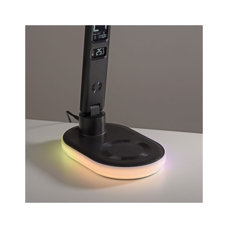 JUST LIGHT. 11018-18 - LED RGBW LED Stmievateľná dotyková stolná lampa s bezdrôtovým nabíjaním TINA LED/4W/230V