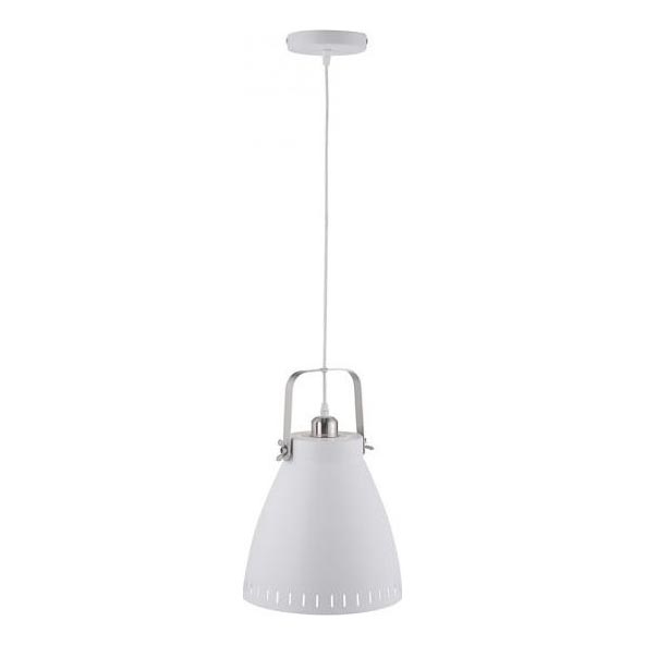 JUST LIGHT. 11060-16 - Luster na lanku EVA 1xE27/60W/230V pr. 26,5 cm biela