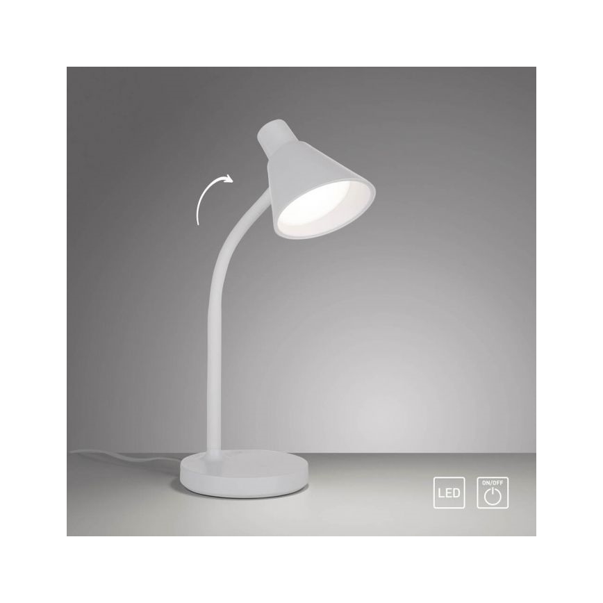 JUST LIGHT. 11248-16 - LED flexibilná stolová lampa PIXIE LED/4,5W/230V biela