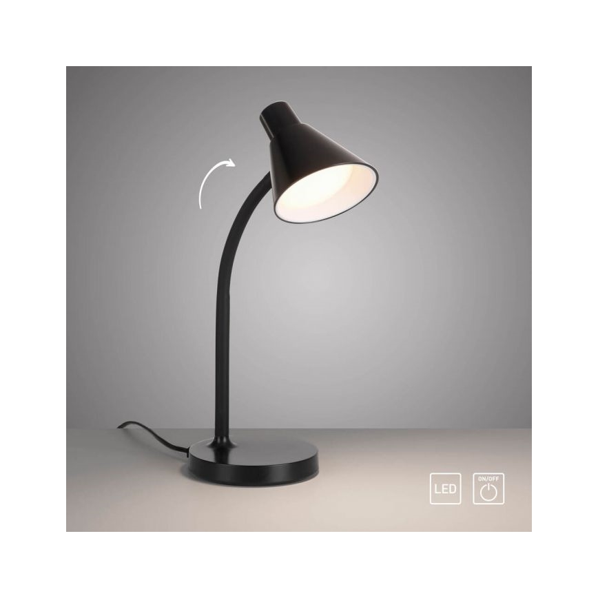 JUST LIGHT. 11248-18 - LED flexibilná stolná lampa PIXIE LED/4,5W/230V čierna