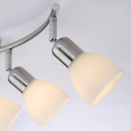 JUST LIGHT. 11953-55 - Bodové svietidlo KARO 3xE14/40W/230V matný chróm