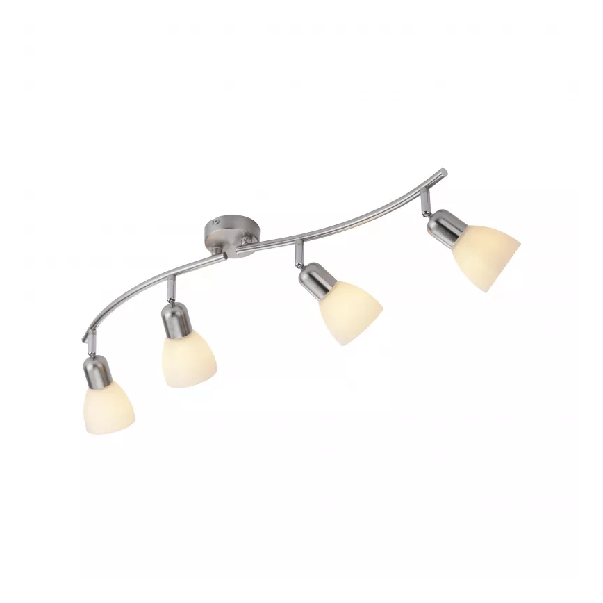 JUST LIGHT. 11954-55 - Bodové svietidlo KARO 4xE14/40W/230V matný chróm