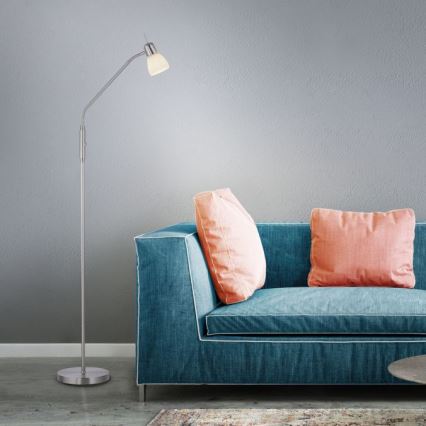 JUST LIGHT. 11956-55 - Stojacia lampa KARO 1xE14/40W/230V matný chróm