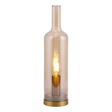 JUST LIGHT. 14006-27 - Stolová lampa BOTTLE 1xE14/25W/230V béžová/dymová